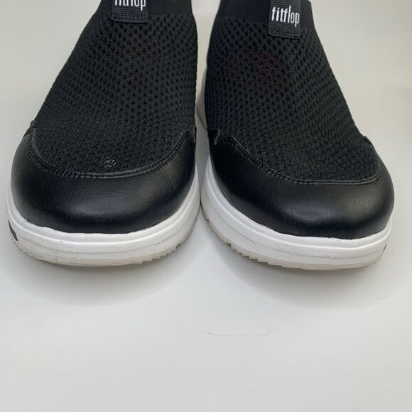 FitFlop Women’s Erin Mesh Slip On Sneakers Black and White Size 10 - Picture 7 of 16